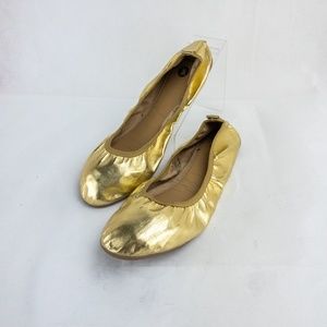 Gold Caribbean Womens Shoes 8 Cartel ballet flats Lightweight #1659